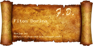 Fitos Dorina névjegykártya